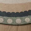 Rond katoenen vloerkleed - Nola Border Groen - thumbnail 5