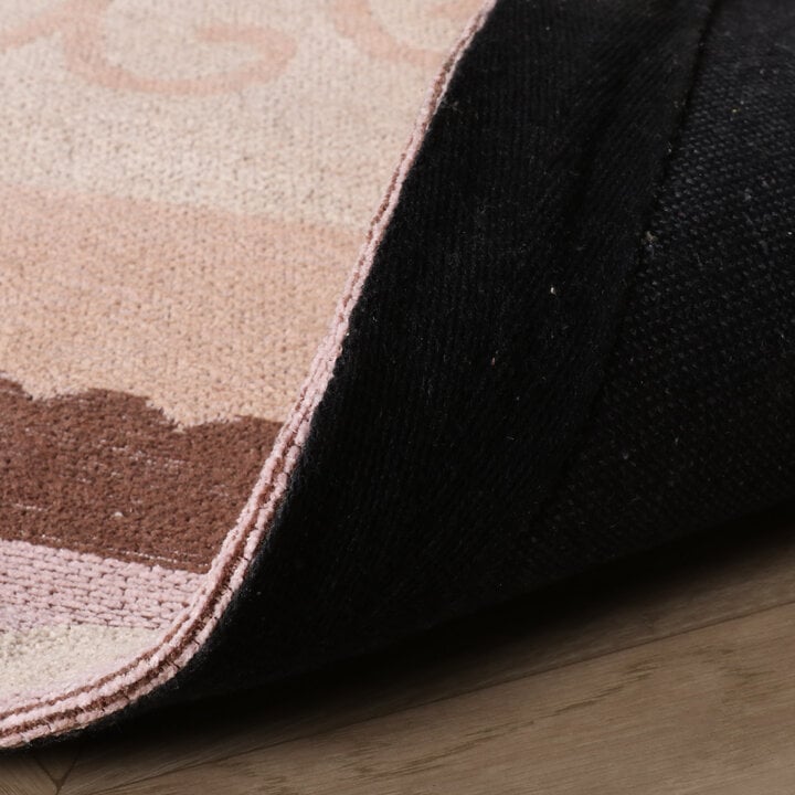 Katoenen vloerkleed - Nola Border Beige - 6