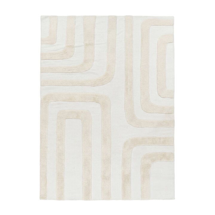 Wollen vloerkleed - Judith Lines Creme - 1