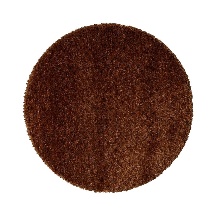 Rond wasbaar vloerkleed - Clean Donkerbruin - 1