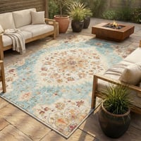 Vintage buitenkleed - Santo Mandala Lichtblauw