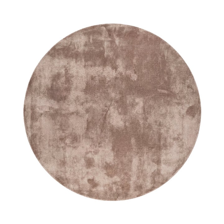 Rond wasbaar vloerkleed - Clean Bruin - 1