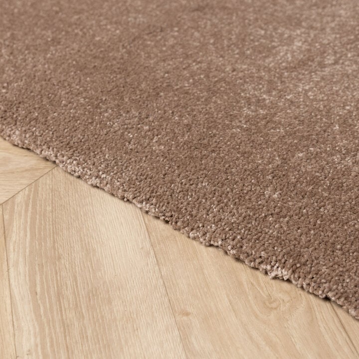 Rond wasbaar vloerkleed - Clean Bruin - 4