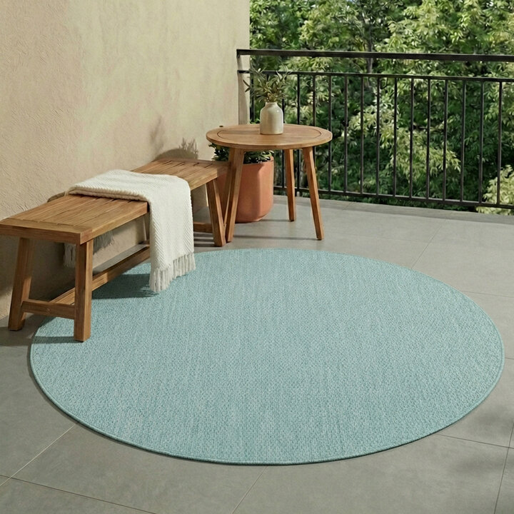 Rond buitenkleed - Costa Turquoise