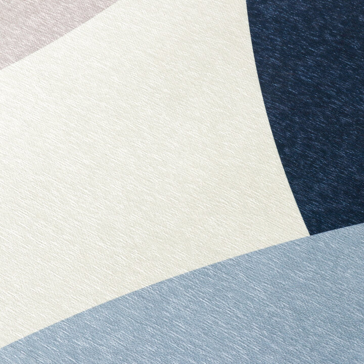 Geometrisch vloerkleed - Swing Circles Blauw/Bruin - 3