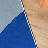 Geometrisch vloerkleed - Swing Circles Blauw - thumbnail 2