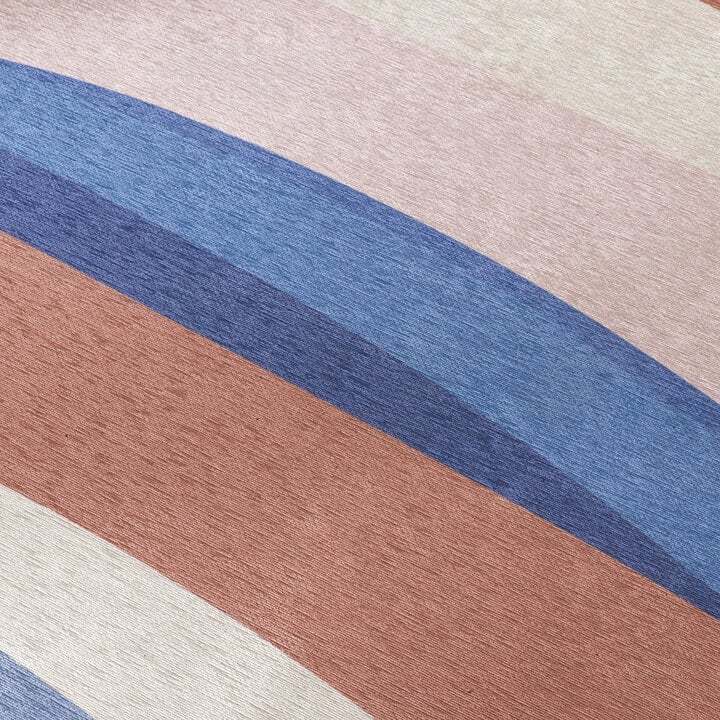 Geometrisch vloerkleed - Swing Waves Blauw/Roze - 3