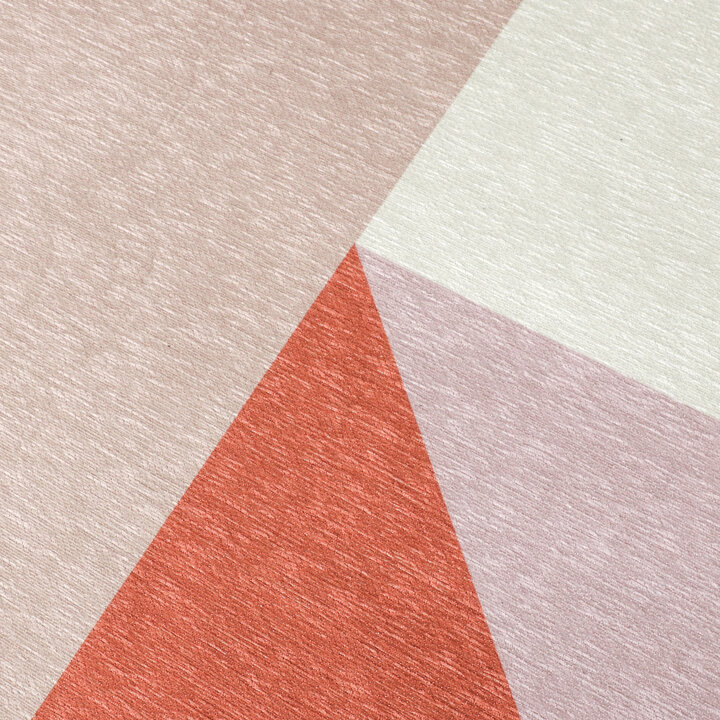 Geometrisch vloerkleed - Swing Shapes Blauw/Roze - 3