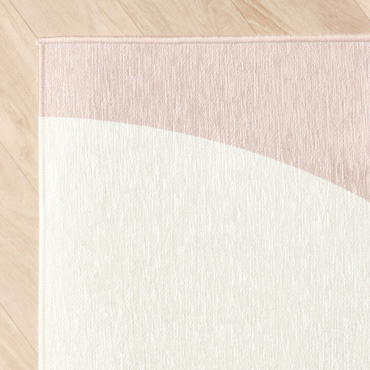 Geometrisch vloerkleed - Swing Shapes Blauw/Roze - 4