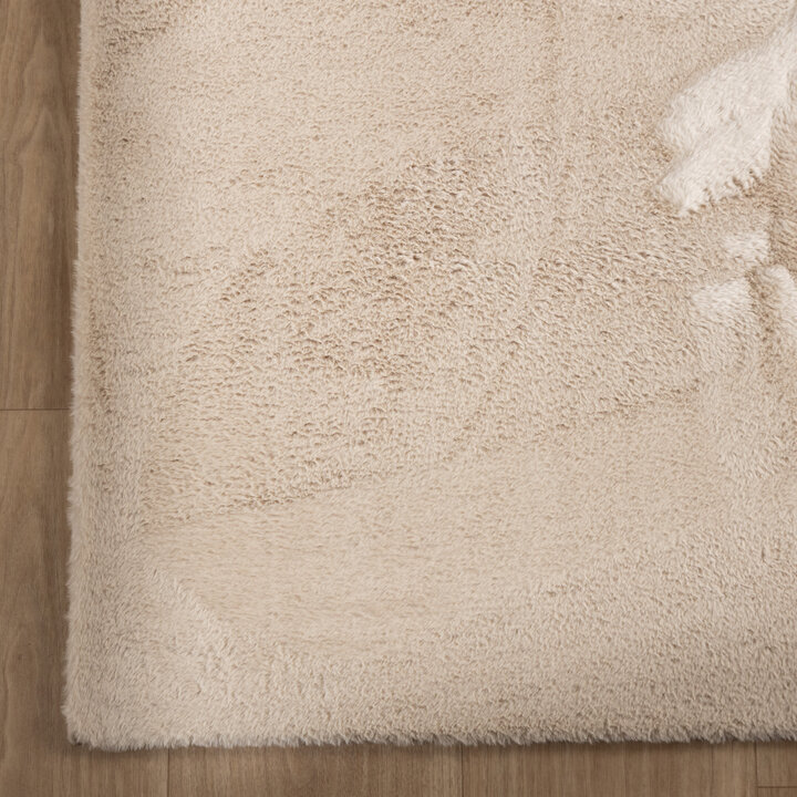 Vierkant laagpolig vloerkleed - Cozy Beige - 4