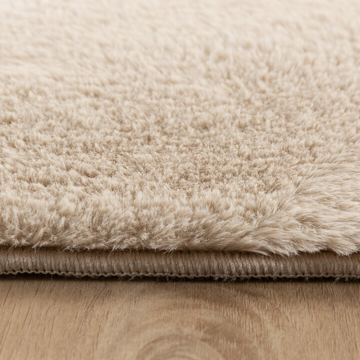 Vierkant laagpolig vloerkleed - Cozy Beige - 5
