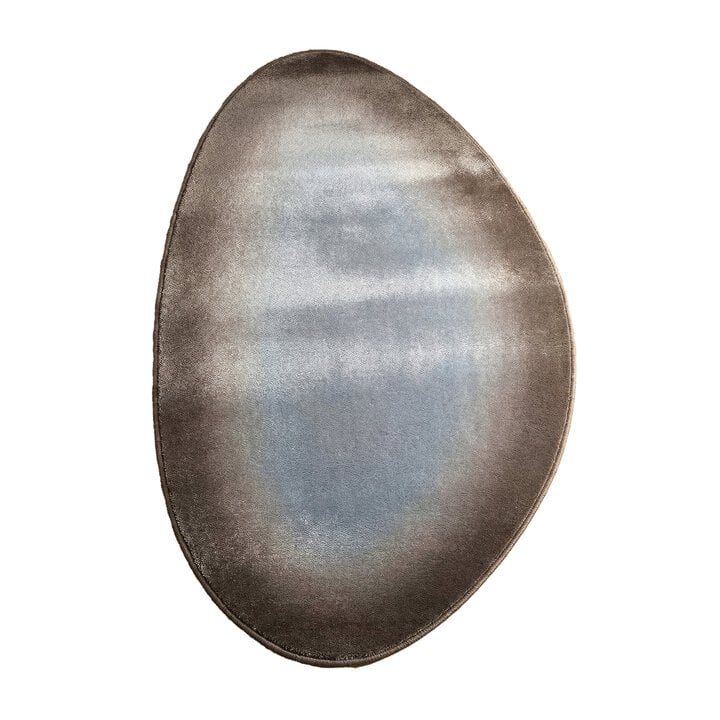 Organisch vloerkleed - Mellow Blauw/Taupe - 1