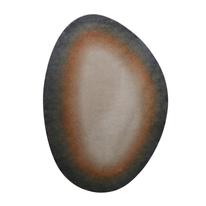 Organisch vloerkleed - Mellow Blauw/Terra - 1