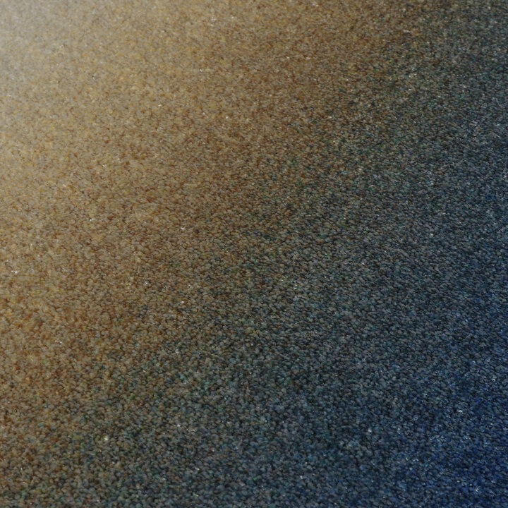 Organisch vloerkleed - Mellow Blauw/Geel - 3