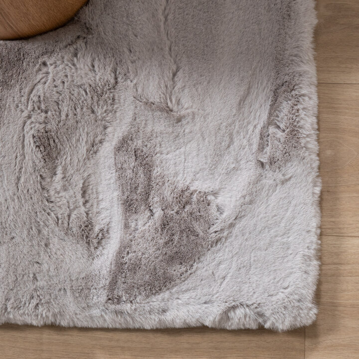 Vierkant hoogpolig vloerkleed - Comfy Supreme Grijs - 4