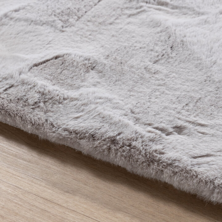 Vierkant hoogpolig vloerkleed - Comfy Supreme Grijs - 5