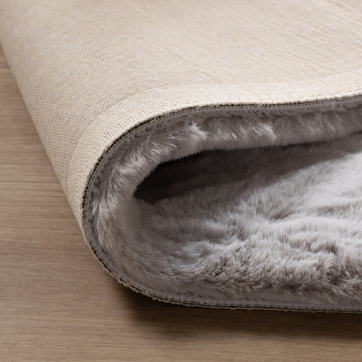 Vierkant hoogpolig vloerkleed - Comfy Supreme Grijs - 6