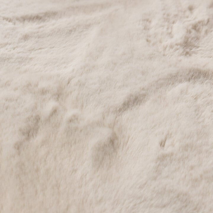 Vierkant hoogpolig vloerkleed - Comfy Supreme Creme - 3