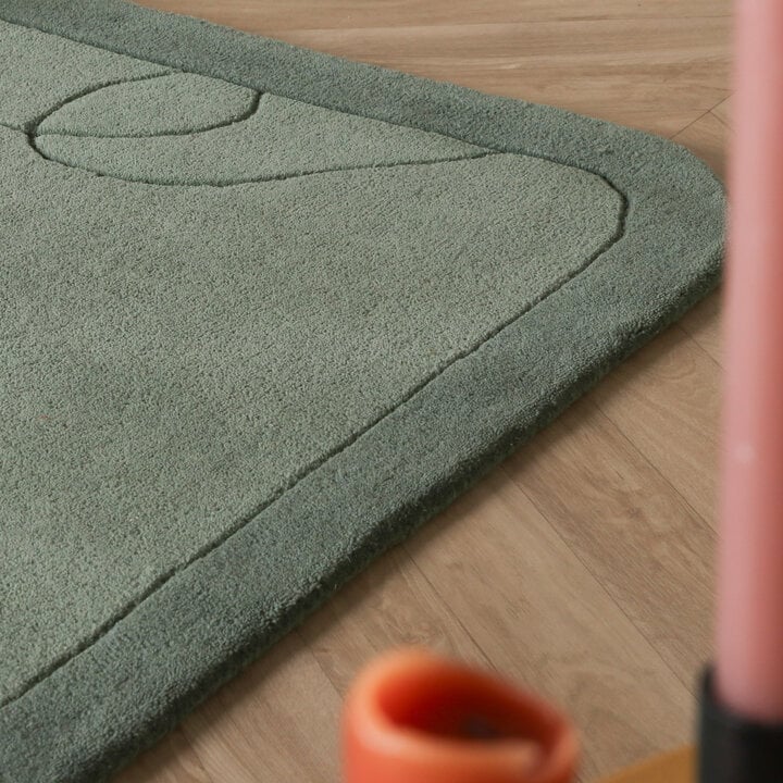 Organisch vloerkleed - Elodie Groen - 2