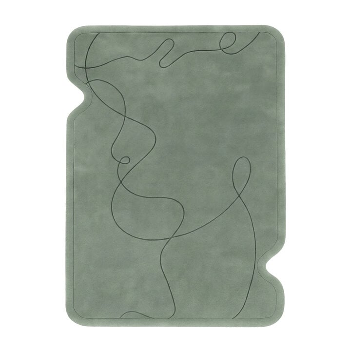 Organisch vloerkleed - Elodie Groen - 1