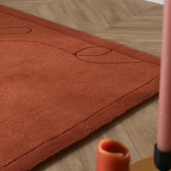 Organisch vloerkleed - Elodie Terracotta - 2