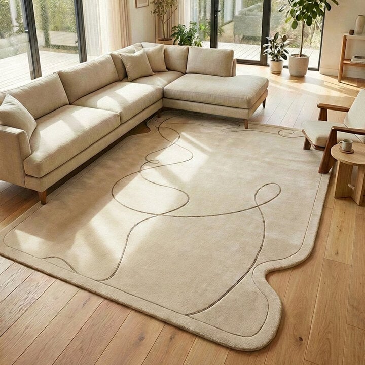 Organisch vloerkleed - Elodie Creme