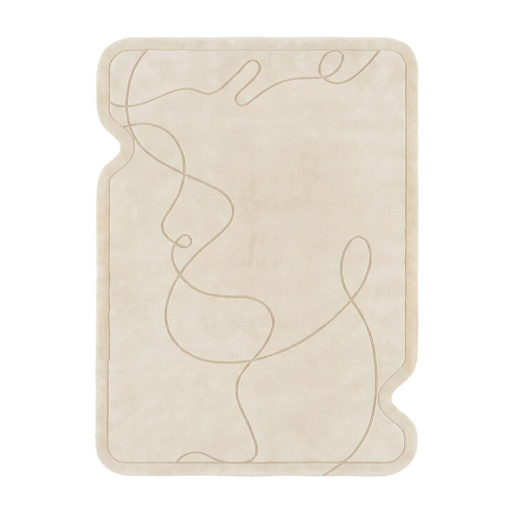 Organisch vloerkleed - Elodie Creme - 1