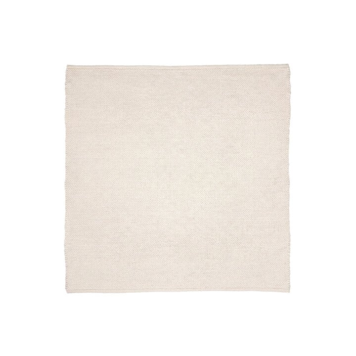 Vierkant wollen vloerkleed - Feline Wit - 1