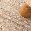 Vierkant wollen vloerkleed - Feline Taupe/Gemeleerd - thumbnail 2