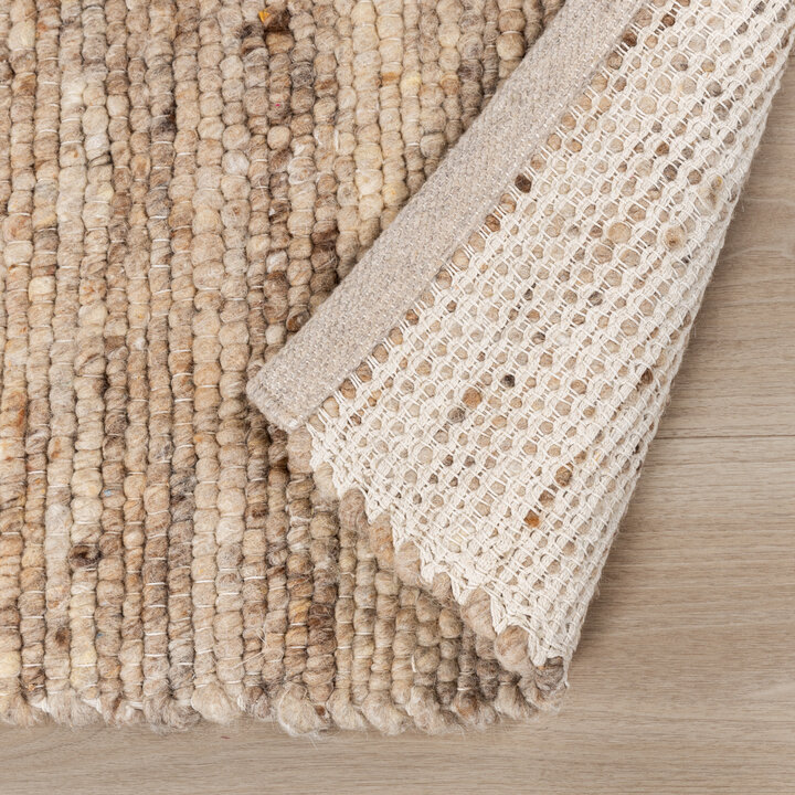 Vierkant wollen vloerkleed - Feline Taupe/Gemeleerd - 6