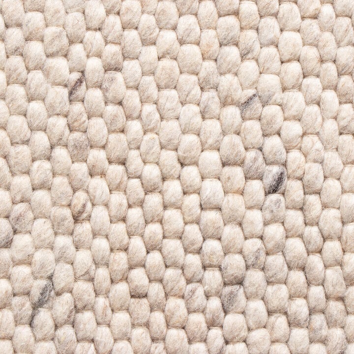 Vierkant wollen vloerkleed - Feline Wit/Gemeleerd - 5