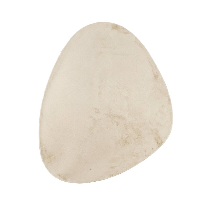 Zacht laagpolig vloerkleed - Cozy Pebble Creme - 1