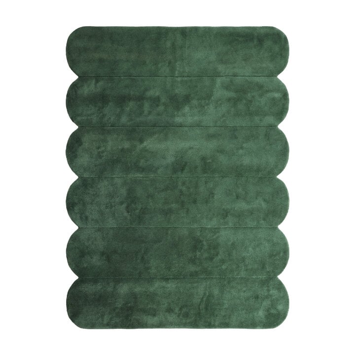 Organisch vloerkleed - Chester Lines Groen - 1