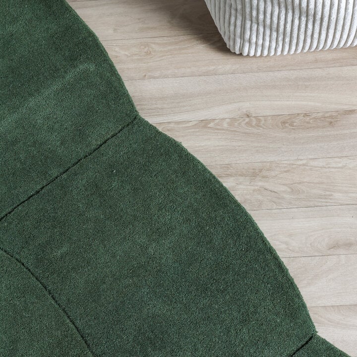 Organisch vloerkleed - Chester Blocks Groen - 2