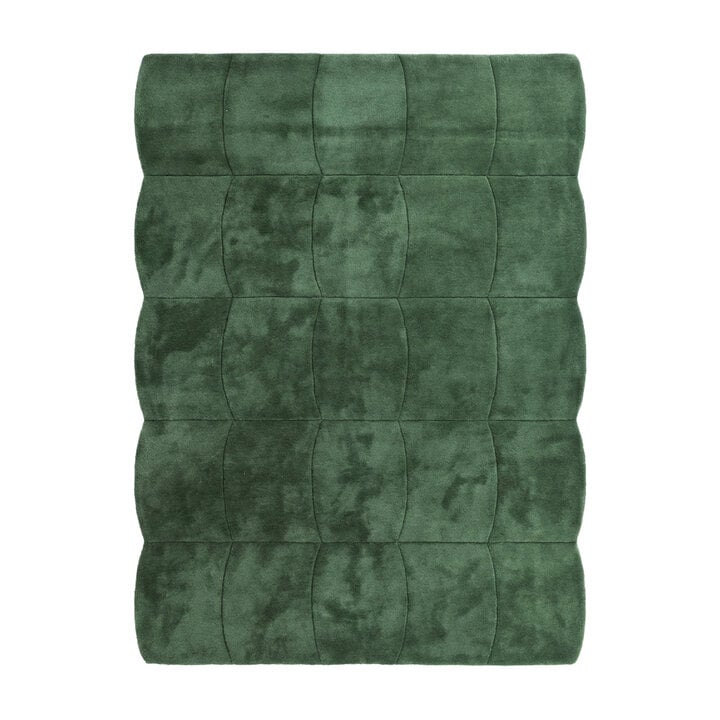 Organisch vloerkleed - Chester Blocks Groen - 1