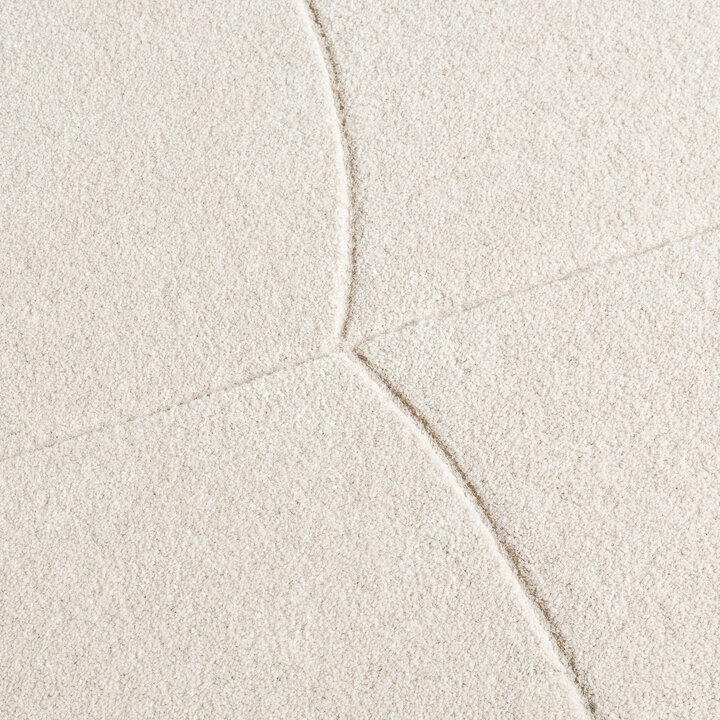 Organisch vloerkleed - Chester Blocks Creme - 3