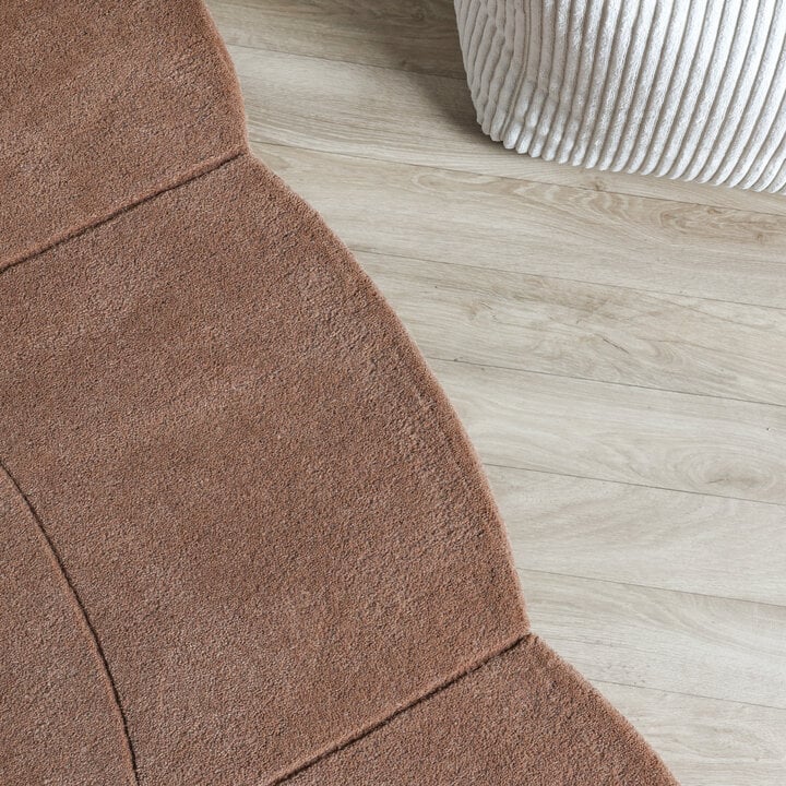 Organisch vloerkleed - Chester Blocks Bruin - 2