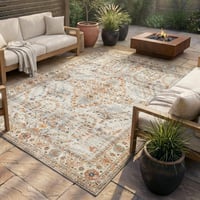 Vintage buitenkleed - Santo Flora Lichtgrijs