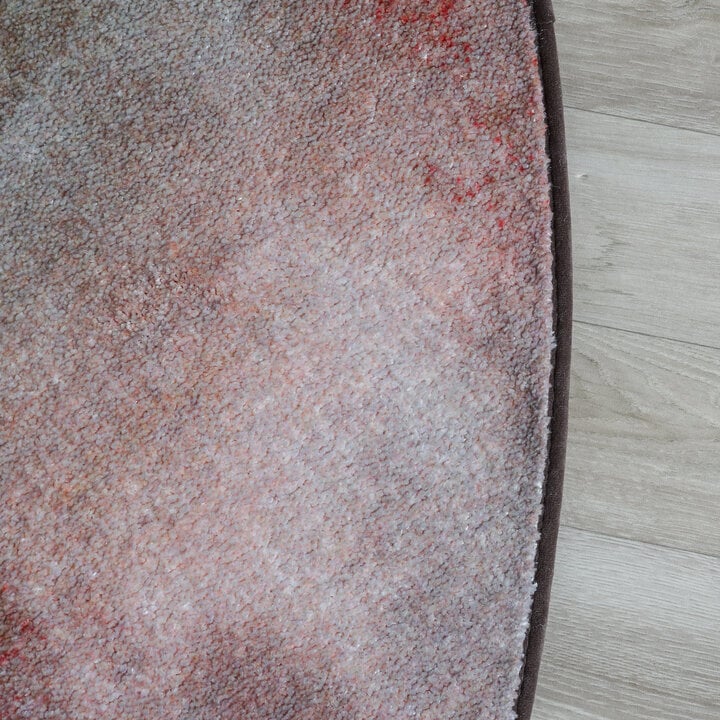 Rond design vloerkleed - Lunara Rood - 4