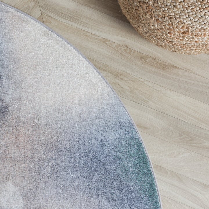 Rond design vloerkleed - Lunara Grijs - 2