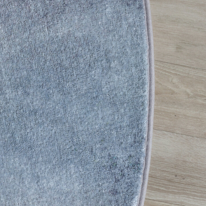 Rond design vloerkleed - Lunara Grijs - 4
