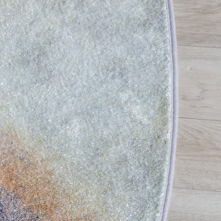 Rond design vloerkleed - Lunara Paars - 4