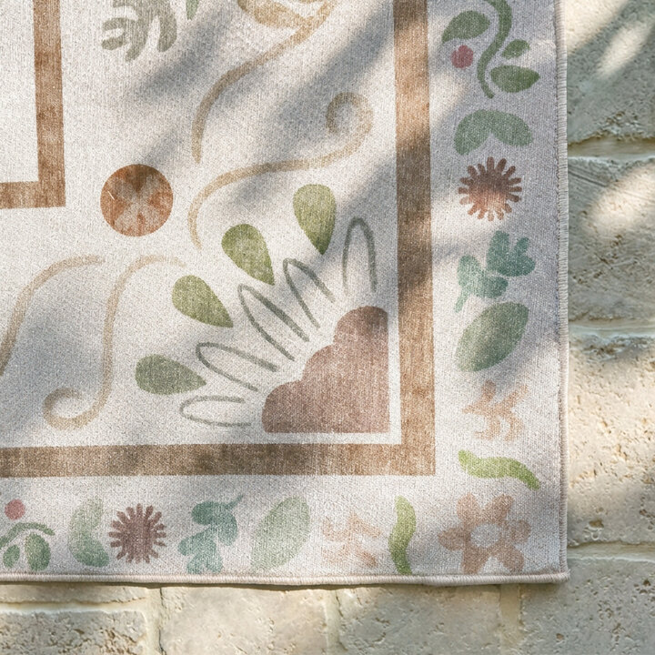 Buitenvloerkleed - Maui Border Wit - 4