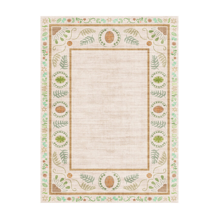 Buitenvloerkleed - Maui Border Roze - 1