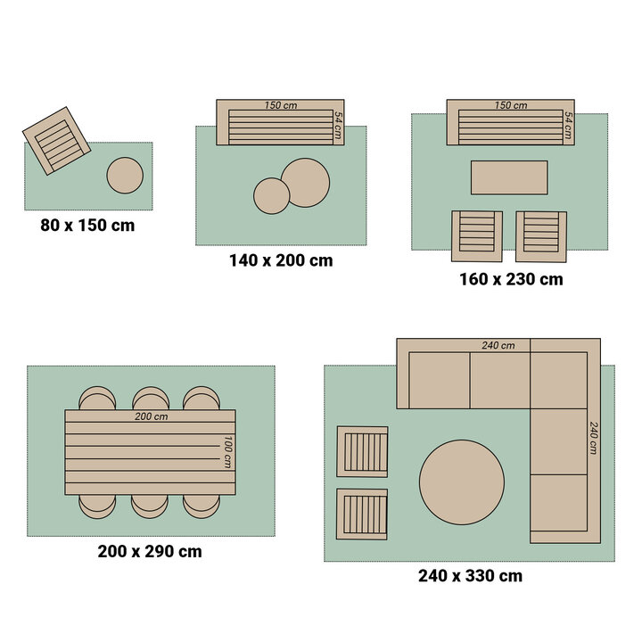 Buitenvloerkleed - Maui Border Roze - 5
