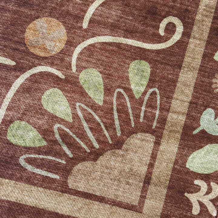 Buitenvloerkleed - Maui Border Bruin - 3