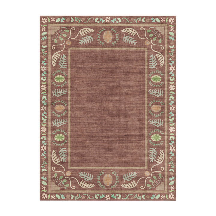 Buitenvloerkleed - Maui Border Bruin - 1