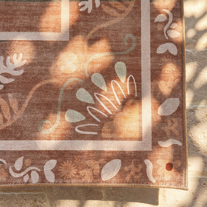 Buitenvloerkleed - Maui Border Terracotta - 4