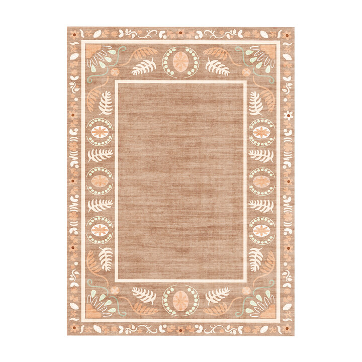 Buitenvloerkleed - Maui Border Terracotta - 1