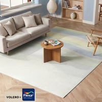 Geometrisch vloerkleed - Swing Waves Blauw/Groen